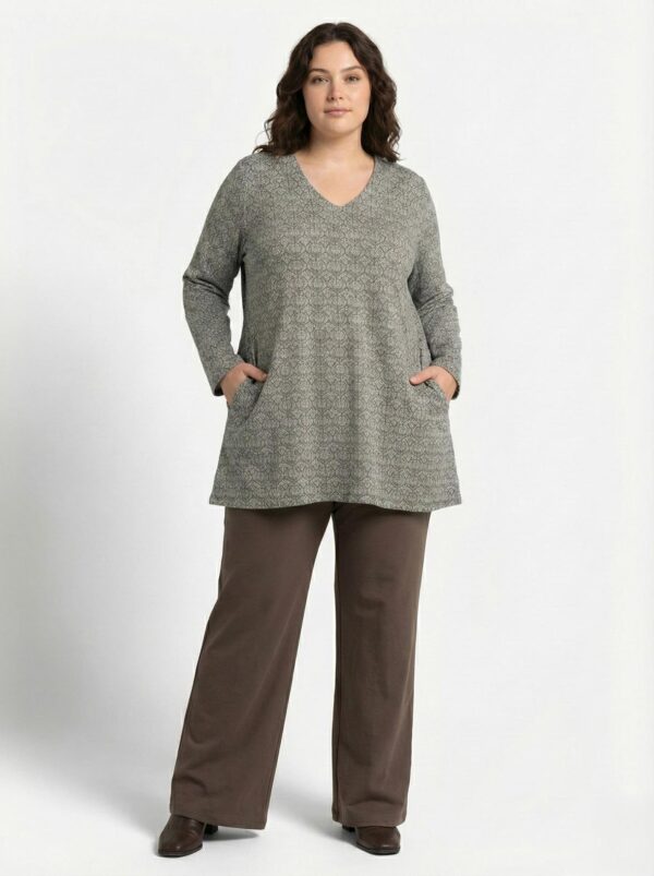 טוניקת כיסים מודפסת